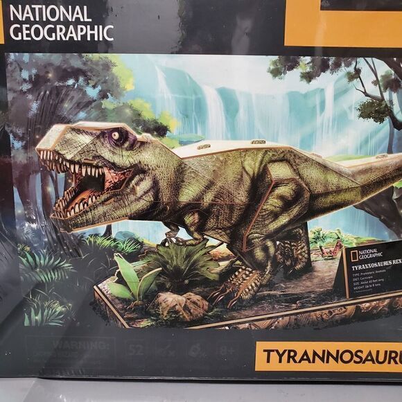 Tyrannosaurs Rex National 3D Puzzle Geographic DS1051 Cubic Fun New - Picture 8 of 8